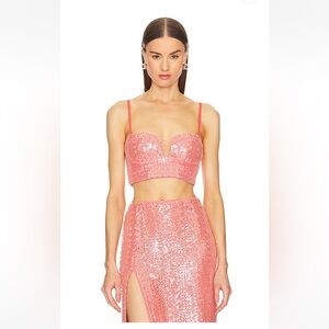 Michael Costello x REVOLVE Catiana Top in Coral